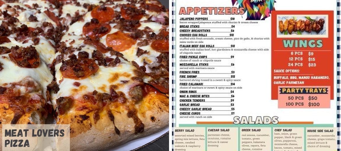 El Patron Pizza and Grill Menu